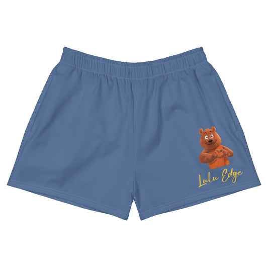 Buddha Bear "Zen Collection" by Lulu Edge Women’s Recycled Athletic Shorts
