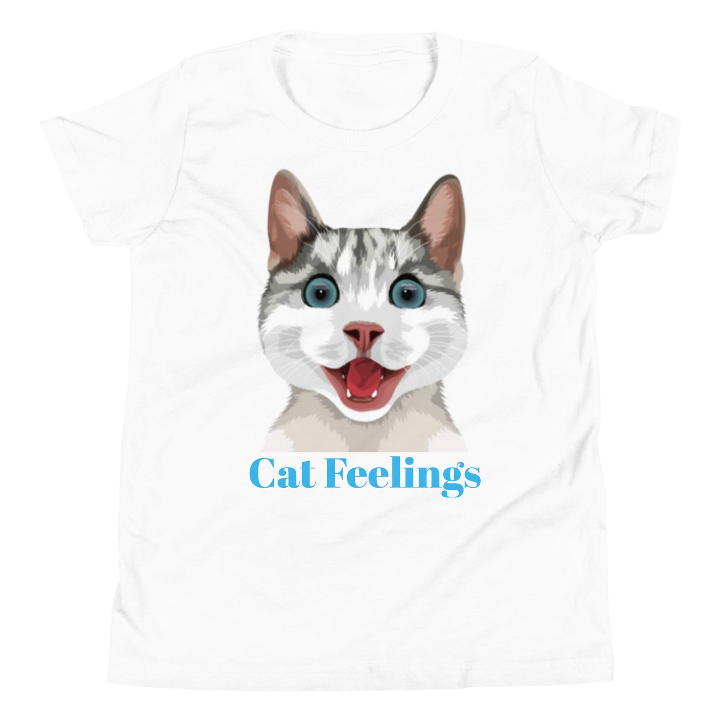 Cat Feelings "Cats with Attitude" by Lulu Edge Youth Short Sleeve T-Shirt