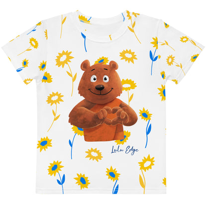 Buddha Bear "Zen Collection" by Lulu Edge Kids Crew Neck T-Shirt