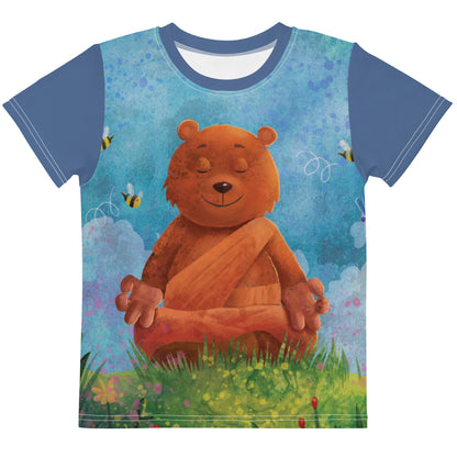 Buddha Bear "Zen Collection" by Lulu Edge Kids Crew Neck T-shirt