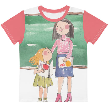 My First Week of School " First Day Collection" by Lulu Edge Kids Crew Neck T-shirt