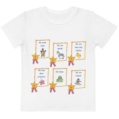 My First Week of School " First Day Collection" by Lulu Edge Kids Crew Neck T-shirt