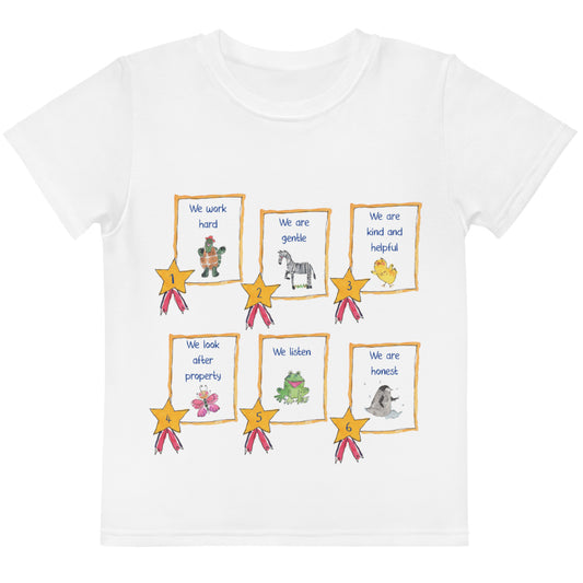 My First Week of School " First Day Collection" by Lulu Edge Kids Crew Neck T-shirt