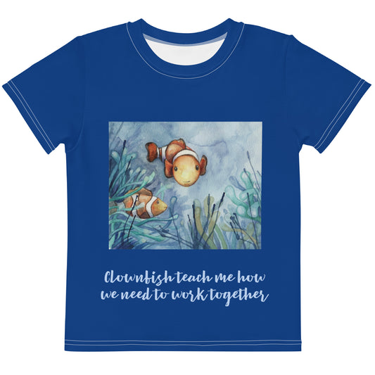 Wisdom of the Ocean "Sea horse Collection" by Lulu Edge Kids Crew Neck T-shirt