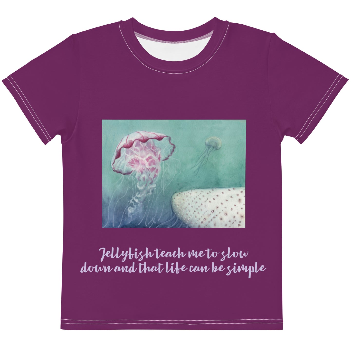 Wisdom of the Ocean "Sea horse Collection" by Lulu Edge Kids Crew Neck T-shirt