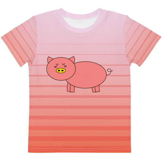 Kawaii Coloring Book "Farm Collection" by Lulu Edge Kids Crew Neck T-shirt