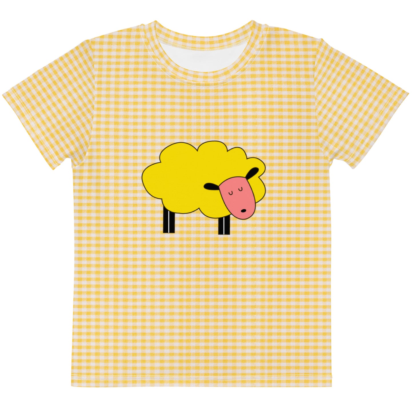 Kawaii Coloring Book "Farm Collection" by Lulu Edge Kids Crew Neck T-shirt