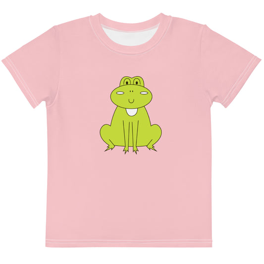 Kawaii Coloring Book "Frog Collection" by Lulu Edge Kids Crew Neck T-shirt