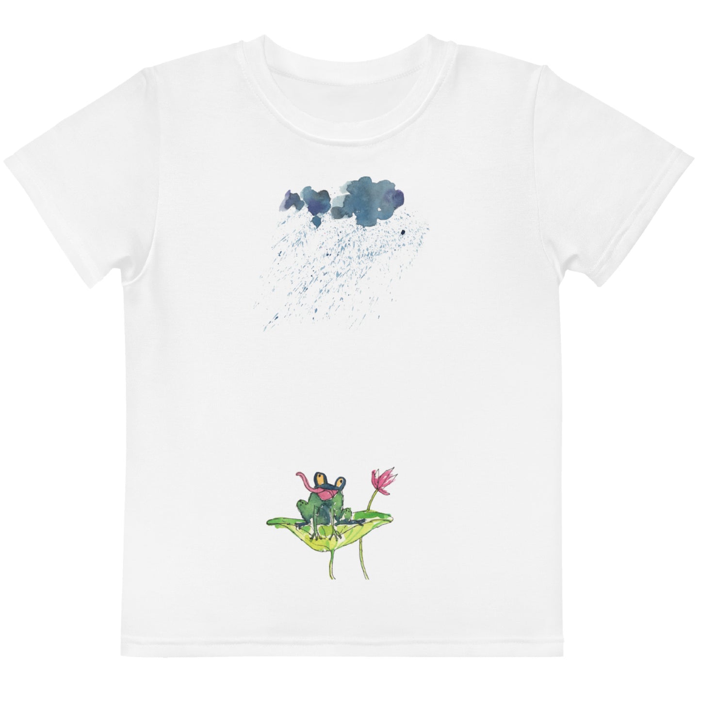 Penelope's Puddle Paddle Day "Rainbow Collection"  by Lulu Edge Kids Crew Neck T-shirt