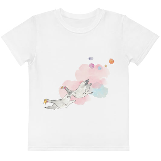 Penelope's Puddle Paddle Day "Rainbow Collection"  by Lulu Edge Kids Crew Neck T-shirt