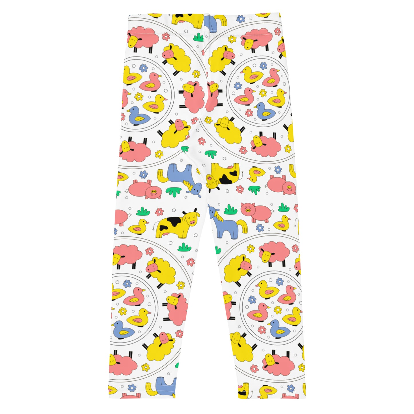 Kawaii Coloring Book "Farm Collection" by Lulu Edge Kid's Leggings