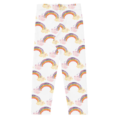 Penelope's Puddle Paddle Day "Rainbow Collection"  by Lulu Edge Kid's Leggings