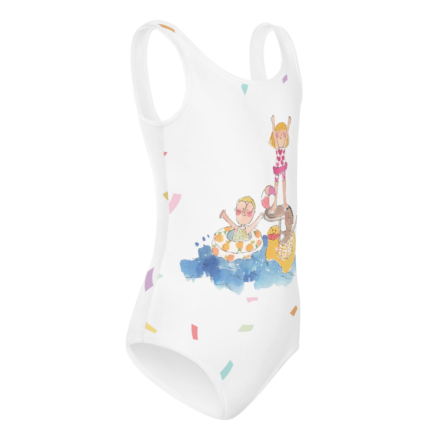 My First Week of School " First Day Collection" by Lulu Edge All-Over Print Kids Swimsuit