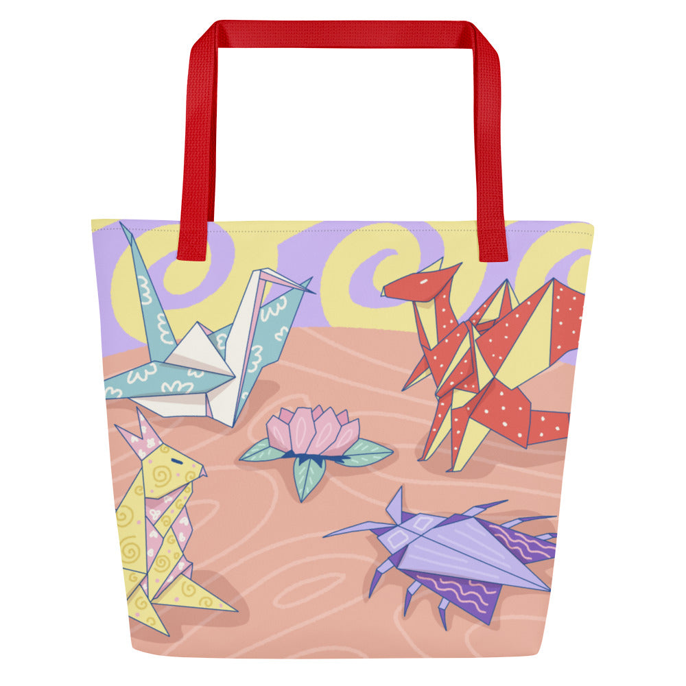 Tendo and the Bug Wars by Lulu Edge Bug Collections All-Over Print Large Tote Bag