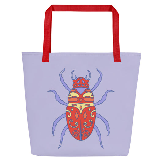 Tendo and the Bug Wars by Lulu Edge Bug Collection All-Over Print Large Tote Bag