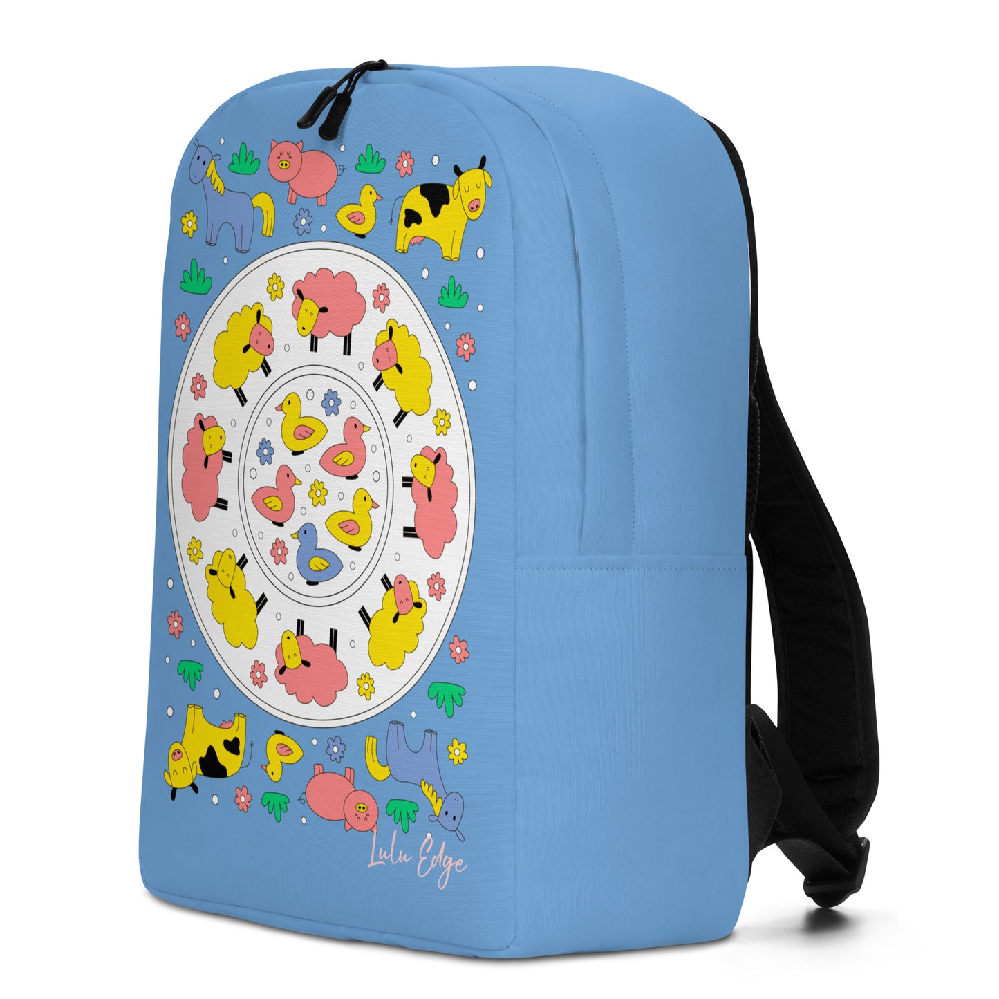 Kawaii Coloring Book "Farm Collection" by Lulu Edge Minimalist Backpack