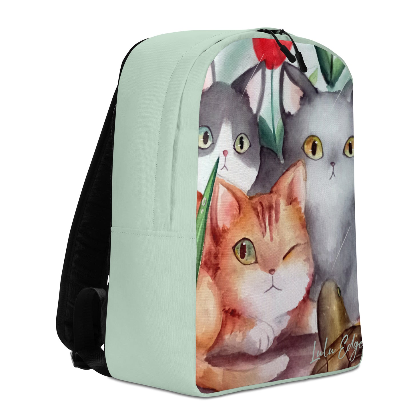 Cats Don't Like Baths "Spring Collection" by Lulu Edge Minimalist Backpack