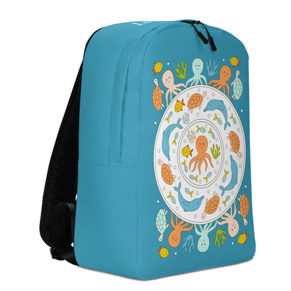 Kawaii Coloring Book "Undersea Collection" by Lulu Edge Minimalist Backpack