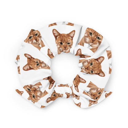 Cat Feelings " Cattitude" by Lulu Edge Recycled Scrunchie