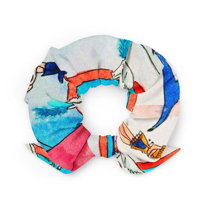 Science Mysteries "Circus Collection" by Lulu Edge Recycled Scrunchie