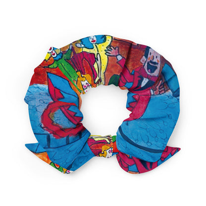 Science Mysteries "Circus Collection" by Lulu Edge Recycled Scrunchie