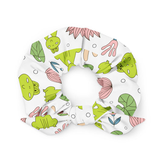 Kawaii Coloring Book "Frog Collection" by Lulu Edge Recycled Scrunchie