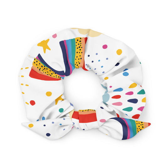 Science Mysteries "Circus Collection" by Lulu Edge Recycled Scrunchie