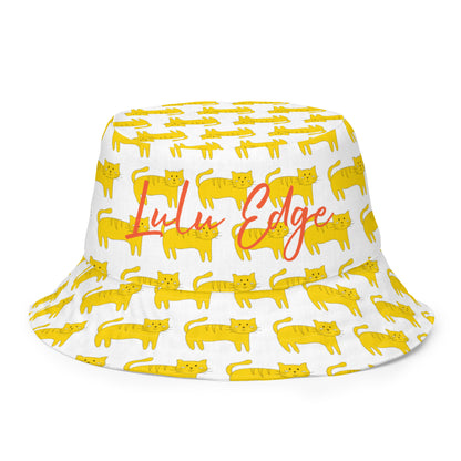 Kawaii Coloring Book "Cat Collection" by Lulu Edge Reversible Bucket Hat