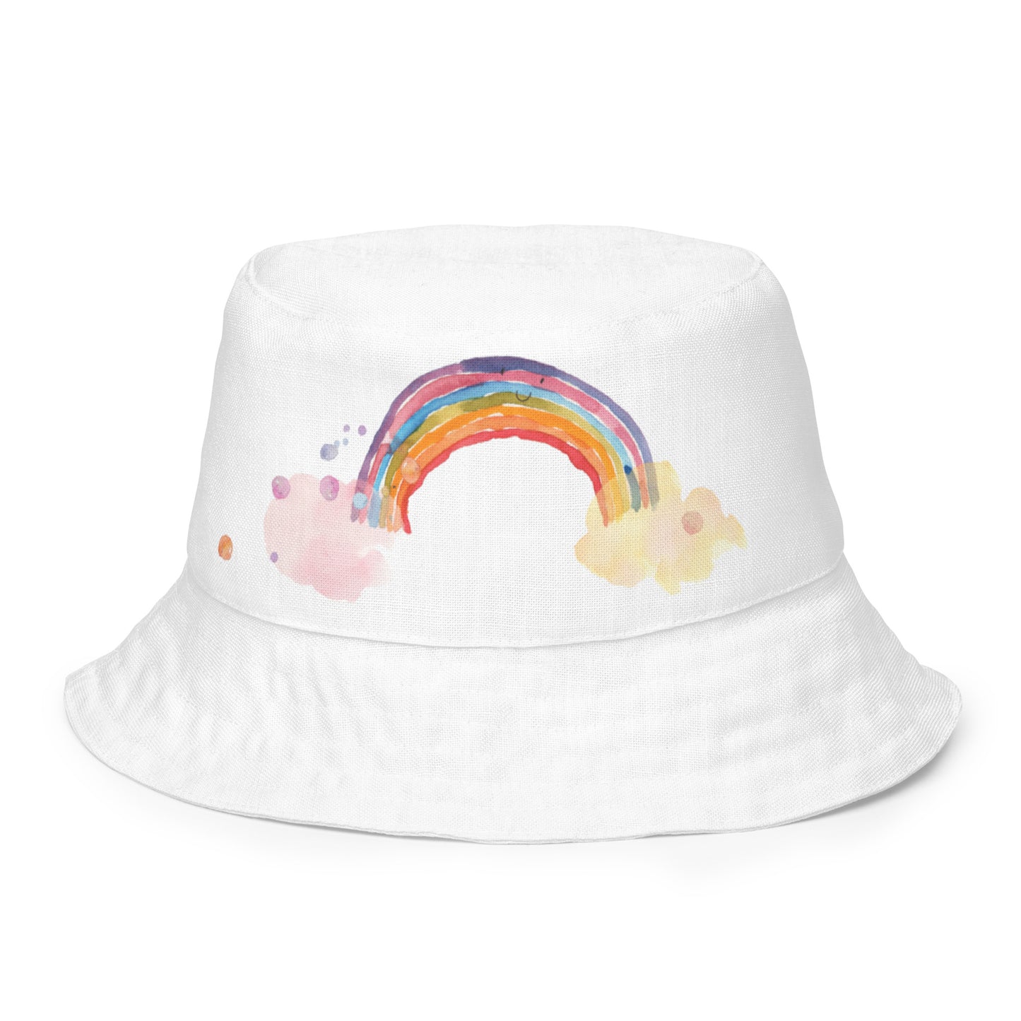 Penelope's Puddle Paddle Day "Rainbow Collection" by Lulu Edge Reversible Bucket Hat