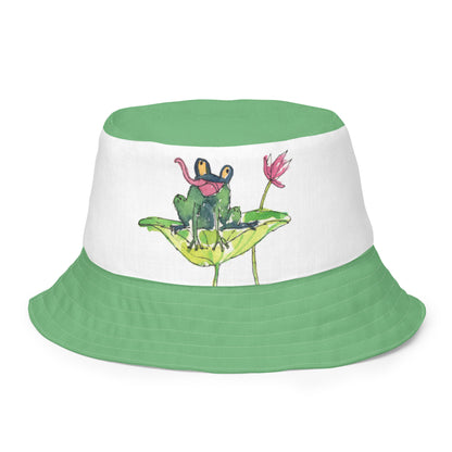 Penelope's Puddle Paddle Day "Rainbow Collection" by Lulu Edge Reversible Bucket Hat