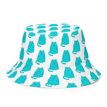 Kawaii Coloring Book "Cat Collection" by Lulu Edge Reversible Bucket Hat