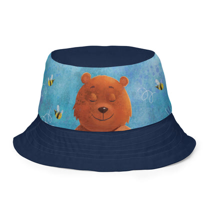 Buddha Bear "Zen Collections" by Lulu Edge Reversible Bucket Hat