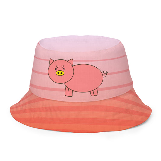 Kawaii Coloring Book "Farm Collection" by Lulu Edge Reversible Bucket Hat