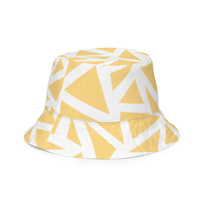 Orange Fox on a Blue Rug "Artsy Chick Collection" by Lulu Edge Reversible Bucket Hat