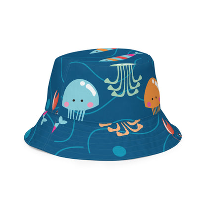 Kawaii Coloring Book "Undersea Collection" by Lulu Edge Reversible bucket hat