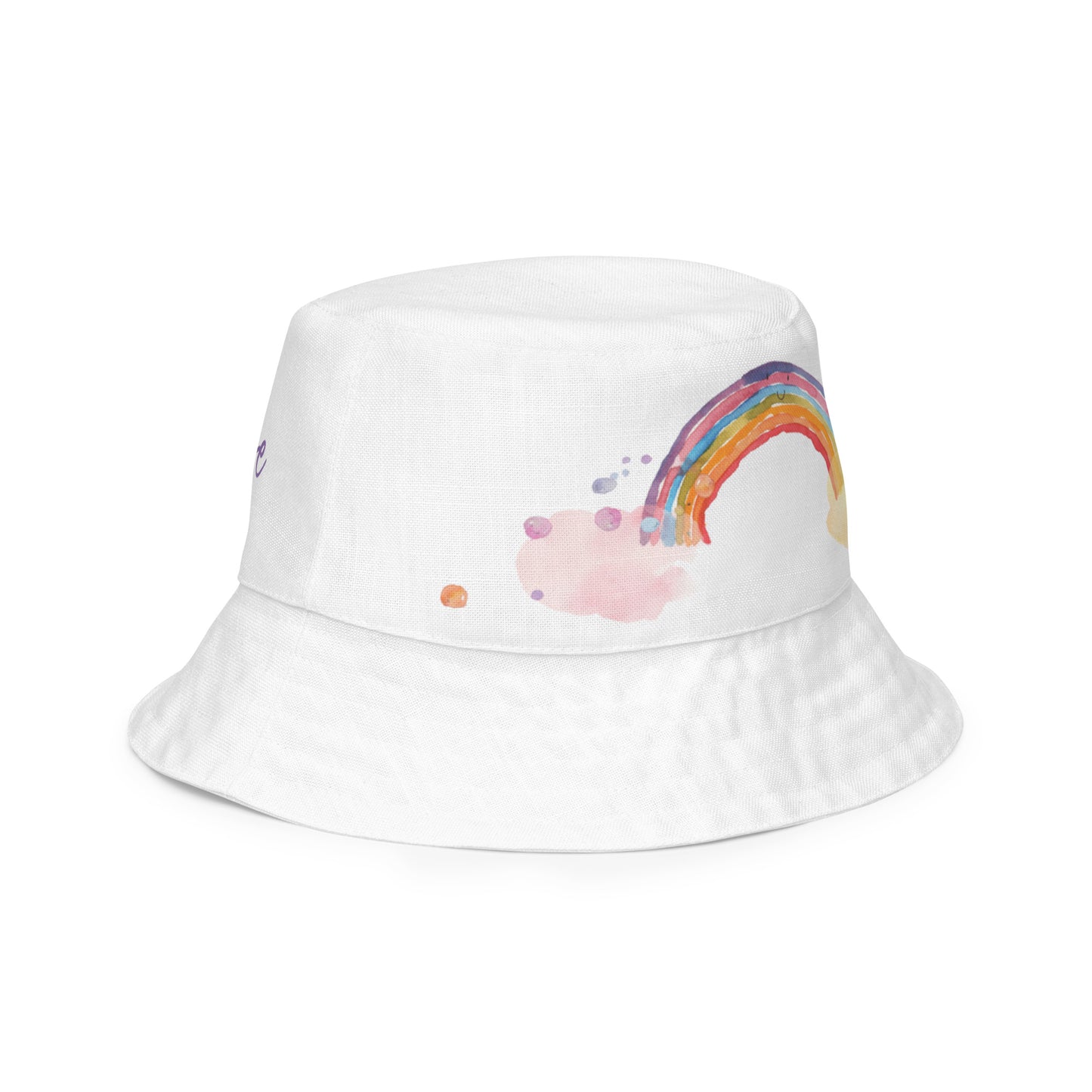 Penelope's Puddle Paddle Day "Rainbow Collection" by Lulu Edge Reversible Bucket Hat