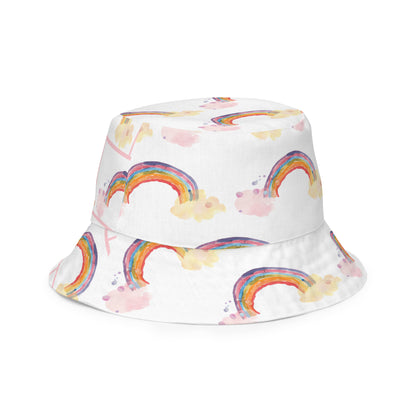 Penelope's Puddle Paddle Day "Rainbow Collection" by Lulu Edge Reversible Bucket Hat