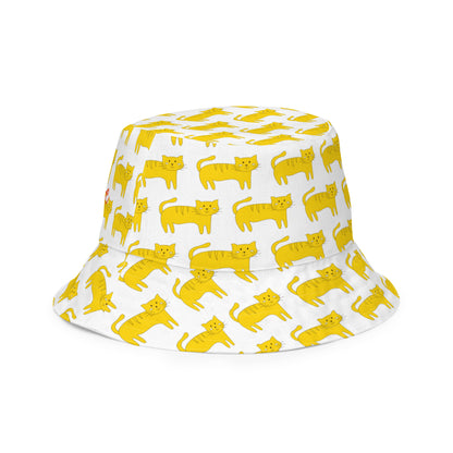 Kawaii Coloring Book "Cat Collection" by Lulu Edge Reversible Bucket Hat