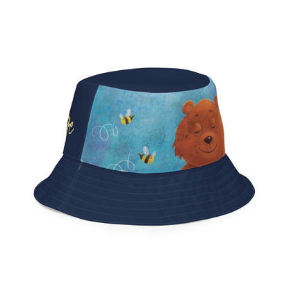 Buddha Bear "Zen Collections" by Lulu Edge Reversible Bucket Hat