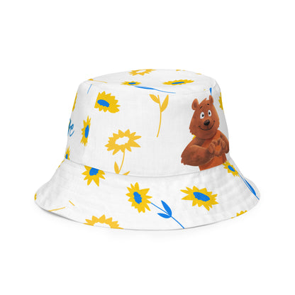 Buddha Bear "Zen Collection" by Lulu Edge Reversible Bucket Hat