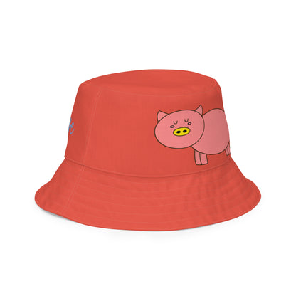 Kawaii Coloring Book "Farm Collection" by Lulu Edge Reversible Bucket Hat