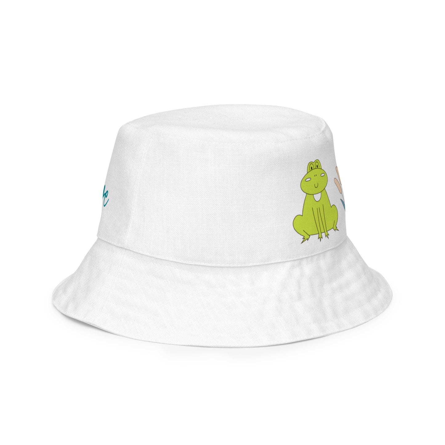 Kawaii Coloring Book "Frog Collection" by Lulu Edge Reversible Bucket Hat