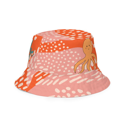 Kawaii Coloring Book "Undersea Collection" by Lulu Edge Reversible bucket hat