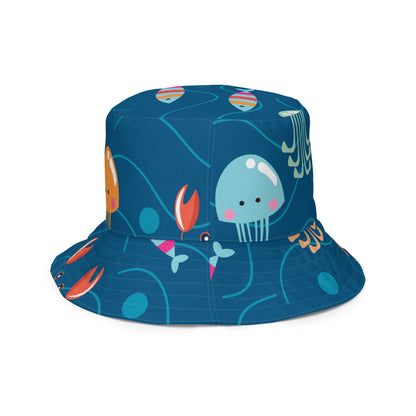 Kawaii Coloring Book "Undersea Collection" by Lulu Edge Reversible bucket hat