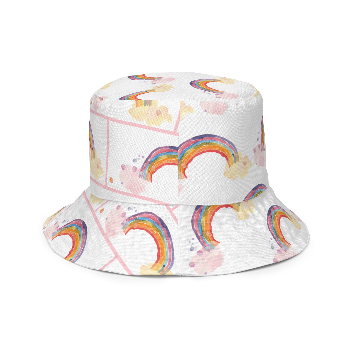 Penelope's Puddle Paddle Day "Rainbow Collection" by Lulu Edge Reversible Bucket Hat