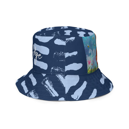 Buddha Bear "Zen Collections" by Lulu Edge Reversible Bucket Hat