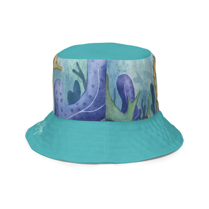 Wisdom of the Ocean "Seahorse Collection" by Lulu Edge Reversible Bucket Hat