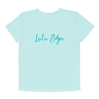 Kawaii Coloring Book "Undersea Collection" by Lulu Edge Youth Crew Neck T-shirt