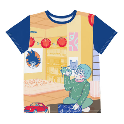 Tendo and the Bug Wars "Bug Collection" by Lulu Edge Youth Crew Neck T-shirt