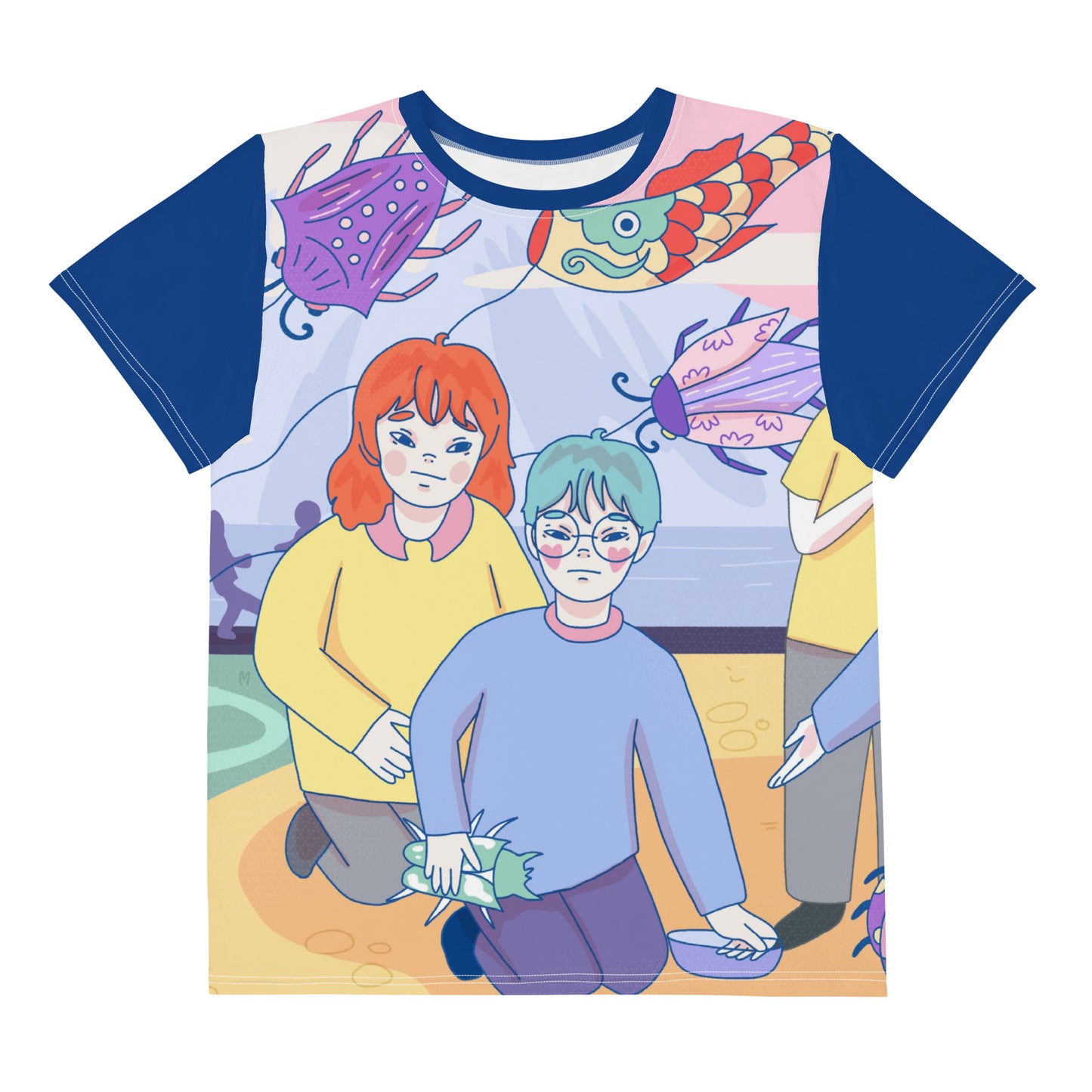 Tendo and the Bug Wars "Bug Collection" by Lulu Edge Youth Crew Neck T-shirt